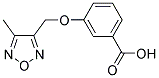 3-[(4-METHYL-1,2,5-OXADIAZOL-3-YL)METHOXY]BENZOIC ACID Struktur