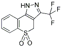 1,4-DIHYDRO-3-(TRIFLUOROMETHYL)THIOCHROMENO-[4,3-C]-PYRAZOLE 5,5-DIOXIDE Struktur