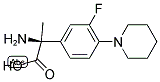 (2S)-2-AMINO-2-(3-FLUORO-4-PIPERIDYLPHENYL)PROPANOIC ACID Struktur