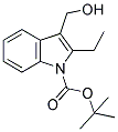 3-HYDROXYMETHYL-2-ETHYL-INDOLE-1-CARBOXYLIC ACID TERT-BUTYL ESTER Struktur