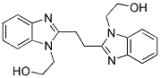 2-(2-(2-[1-(2-HYDROXYETHYL)-1H-BENZIMIDAZOL-2-YL]ETHYL)-1H-BENZIMIDAZOL-1-YL)ETHANOL Struktur