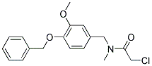 N-[4-(BENZYLOXY)-3-METHOXYBENZYL]-2-CHLORO-N-METHYLACETAMIDE Struktur