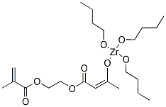 ZIRCONIUM METHACRYLOXYETHYLACETOACETATE TRI-N-BUTOXIDE Struktur