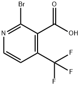 2-BROMO-4-(TRIFLUOROMETHYL)NICOTINIC ACID Struktur