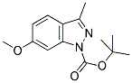 6-METHOXY-3-METHYL-INDAZOLE-1-CARBOXYLIC ACID TERT-BUTYL ESTER Struktur