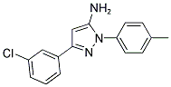 3-(3-CHLOROPHENYL)-1-P-TOLYL-1H-PYRAZOL-5-AMINE Struktur