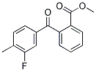 METHYL 2-(3-FLUORO-4-METHYLBENZOYL)BENZOATE Struktur