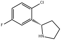 (2S)-2-(2-CHLORO-5-FLUOROPHENYL)PYRROLIDINE Struktur