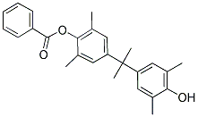 BENZOIC ACID 4-[1-(4-HYDROXY-3,5-DIMETHYL-PHENYL)-1-METHYL-ETHYL]-2,6-DIMETHYL-PHENYL ESTER Struktur