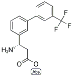 METHYL (3S)-3-AMINO-3-(3-[3-(TRIFLUOROMETHYL)PHENYL]PHENYL)PROPANOATE Struktur