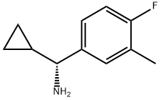 (1R)CYCLOPROPYL(4-FLUORO-3-METHYLPHENYL)METHYLAMINE Struktur