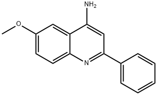 4-AMINO-6-METHOXY-2-PHENYLQUINOLINE Struktur