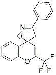 2-TRIFLUOROMETHYL-4H-CHROMENE-4-SPIRO-5',3'-PHENYL-4',5'-DIHYDROISOXAZOLE Struktur