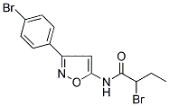 2-BROMO-N-(3-(4-BROMOPHENYL)ISOXAZOL-5-YL)BUTANAMIDE Struktur