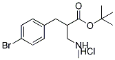 3-(4-BROMO-PHENYL)-2-METHYLAMINOMETHYL-PROPIONIC ACID TERT-BUTYL ESTER HYDROCHLORIDE Struktur