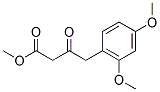 4-(2,4-DIMETHOXY-PHENYL)-3-OXO-BUTYRIC ACID METHYL ESTER Struktur