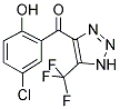 4(5)-(2-HYDROXY-5-CHLOROBENZOYL)-5(4)-TRIFLUOROMETHYL-1,2,3-TRIAZOLE Struktur