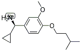 (1R)CYCLOPROPYL[3-METHOXY-4-(3-METHYLBUTOXY)PHENYL]METHYLAMINE Struktur