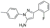 3-(2-FLUOROPHENYL)-1-(4-METHYLPHENYL)-1H-PYRAZOL-5-AMINE Struktur