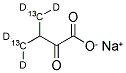 2-KETO-3-(METHYL-13C,D2)-BUTYRIC ACID-4-13C,D2 SODIUM SALT Struktur