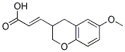 (2E)-3-(6-METHOXY-3,4-DIHYDRO-2H-CHROMEN-3-YL)ACRYLIC ACID Struktur