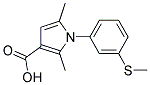 2,5-DIMETHYL-1-[3-(METHYLTHIO)PHENYL]-1H-PYRROLE-3-CARBOXYLIC ACID Struktur