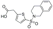 [5-(3,4-DIHYDROISOQUINOLIN-2(1H)-YLSULFONYL)THIEN-2-YL]ACETIC ACID Struktur