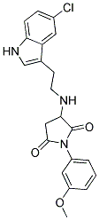 3-{[2-(5-CHLORO-1H-INDOL-3-YL)ETHYL]AMINO}-1-(3-METHOXYPHENYL)PYRROLIDINE-2,5-DIONE Struktur