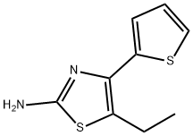 5-ETHYL-4-THIOPHEN-2-YL-THIAZOL-2-YLAMINE Struktur