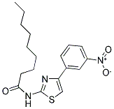 N-[4-(3-NITROPHENYL)-1,3-THIAZOL-2-YL]NONANAMIDE Struktur