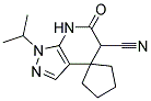 1'-ISOPROPYL-6'-OXO-1',5',6',7'-TETRAHYDROSPIRO[CYCLOPENTANE-1,4'-PYRAZOLO[3,4-B]PYRIDINE]-5'-CARBONITRILE Struktur