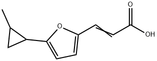 (2E)-3-[5-(2-METHYLCYCLOPROPYL)-2-FURYL]ACRYLIC ACID Struktur