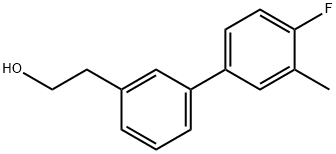 3-(4-FLUORO-3-METHYLPHENYL)PHENETHYL ALCOHOL Struktur