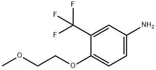 4-(2-METHOXY-ETHOXY)-3-TRIFLUOROMETHYL-PHENYLAMINE Struktur