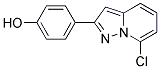 4-(7-CHLOROPYRAZOLO[1,5-A]PYRIDIN-2-YL)PHENOL Struktur