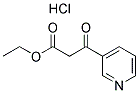 ETHYL 3-OXO-3-PYRIDIN-3-YLPROPANOATE HYDROCHLORIDE Struktur