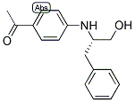 (S)-1-[4-(1-BENZYL-2-HYDROXYETHYLAMINO)PHENYL]ETHANONE Struktur