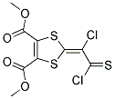 DIMETHYL 2-(1,2-DICHLORO-2-THIOXOETHYLIDENE)-1,3-DITHIOLE-4,5-DICARBOXYLATE Struktur