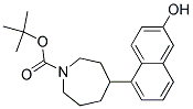 1-BOC-4-(6-HYDROXY-NAPHTHALEN-1-YL)-AZEPANE Struktur