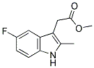 2-METHYL-5-FLUORO-1H-INDOL-3-YL-ACETIC ACID METHYL ESTER Struktur