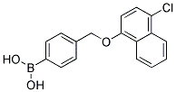 4-[(4'-CHLORO-1-NAPHTHYLOXY)METHYL]PHENYLBORONIC ACID Struktur