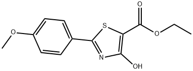 ETHYL 4-HYDROXY-2-(4-METHOXYPHENYL)-1,3-THIAZOLE-5-CARBOXYLATE Struktur