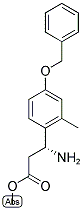 METHYL (3R)-3-AMINO-3-[2-METHYL-4-(PHENYLMETHOXY)PHENYL]PROPANOATE Struktur