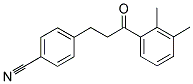 3-(4-CYANOPHENYL)-2',3'-DIMETHYLPROPIOPHENONE Struktur