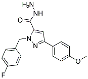 1-(4-FLUOROBENZYL)-3-(4-METHOXYPHENYL)-1H-PYRAZOLE-5-CARBOHYDRAZIDE Struktur