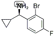 (1R)(2-BROMO-4-FLUOROPHENYL)CYCLOPROPYLMETHYLAMINE Struktur