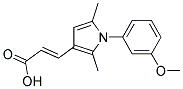 (2E)-3-[1-(3-METHOXYPHENYL)-2,5-DIMETHYL-1H-PYRROL-3-YL]ACRYLIC ACID Struktur