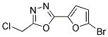 2-(5-BROMO-2-FURYL)-5-(CHLOROMETHYL)-1,3,4-OXADIAZOLE Struktur