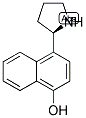 4-((2R)PYRROLIDIN-2-YL)NAPHTHOL Struktur