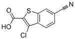 3-CHLORO-6-CYANO-1-BENZOTHIOPHENE-2-CARBOXYLIC ACID Struktur